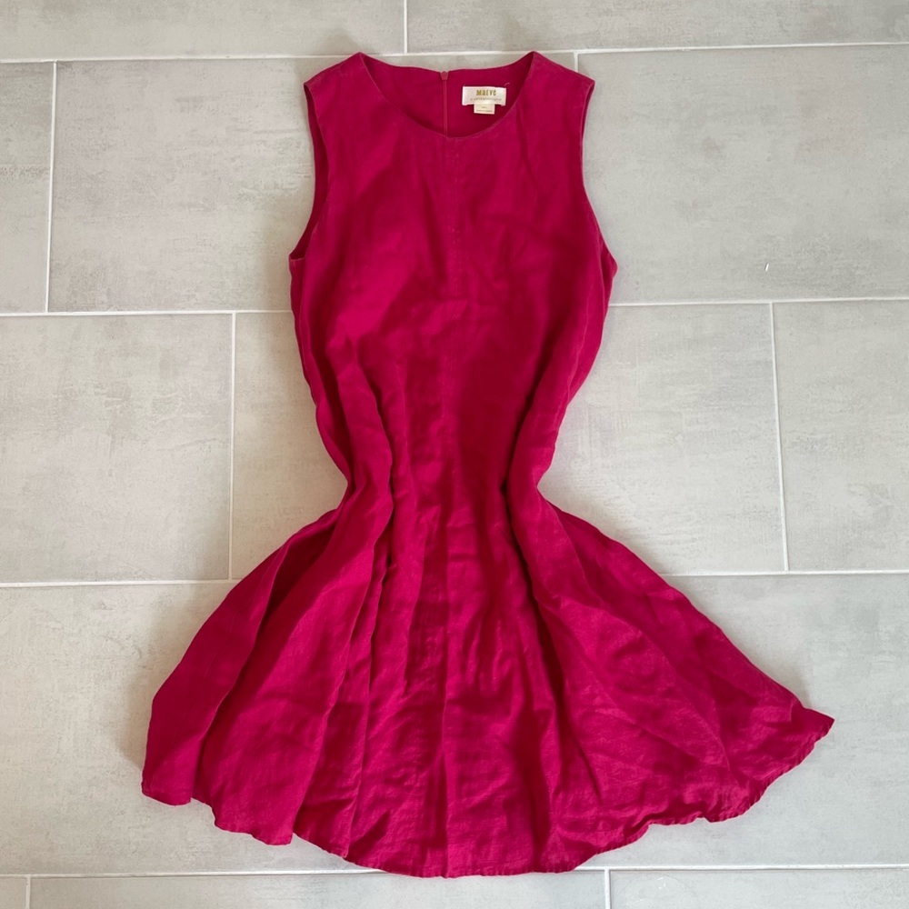 Maeve Fuchsia Sleeveless Midi Dress